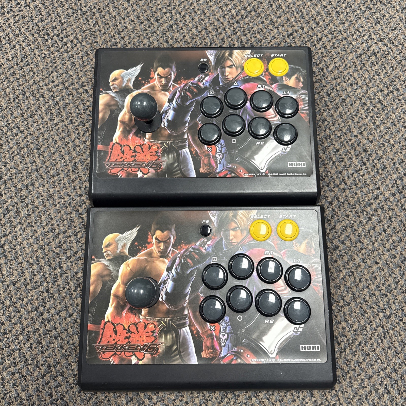 Hori Tekken 6 Wireless Fighting Stick Controller for PS3 (No Dongle) Set of 2
