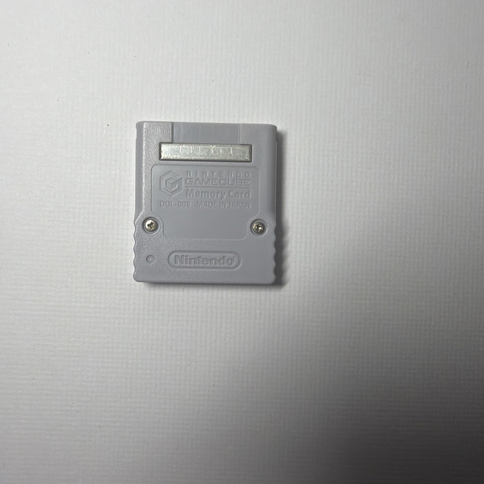 Grey Game Cube Memory Card