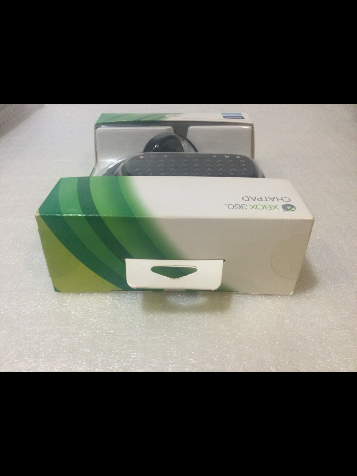 Microsoft XBOX 360 CHATPAD & HEADSET Bundle Official Keypad Chat Pad UNUSED MINT