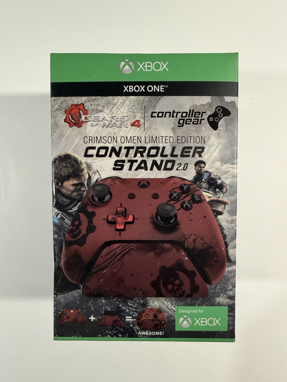 Gears of War 4 Crimson Omen Xbox One Controller Stand 2.0 NEW SEALED