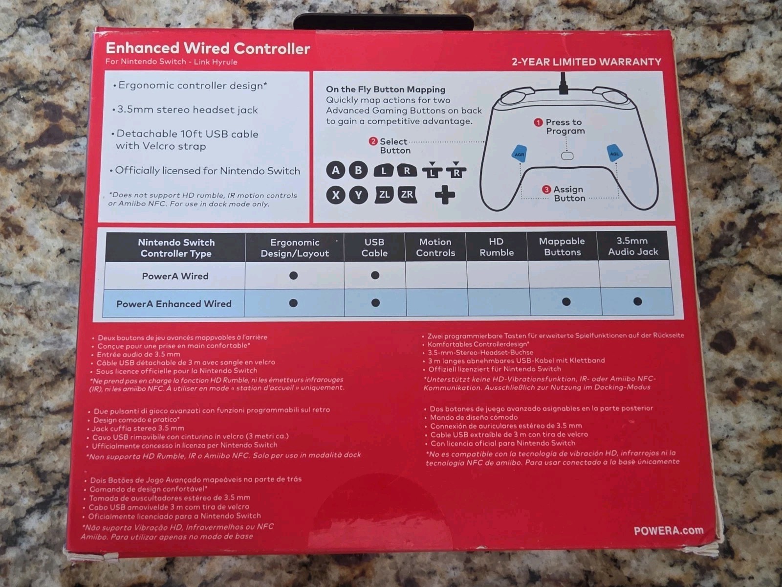 The Legend of Zelda NEW Nintendo Switch PowerA Enhanced Wired Controller