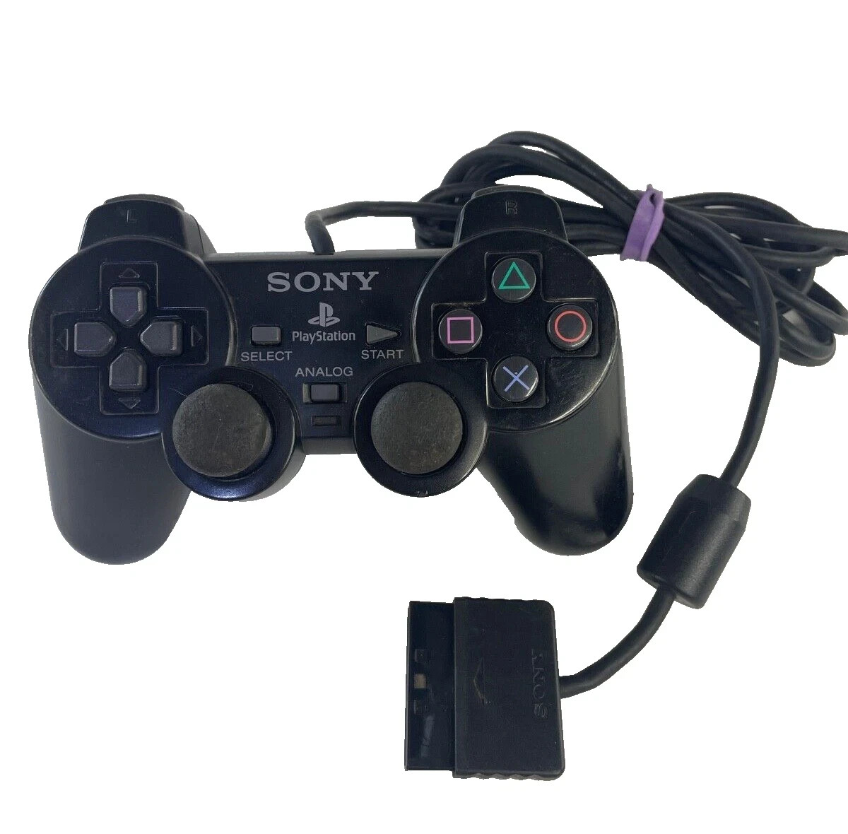 Sony PlayStation 2 Black Dual Shock 2 Controller PS2 SCPH-10010 – Tested!