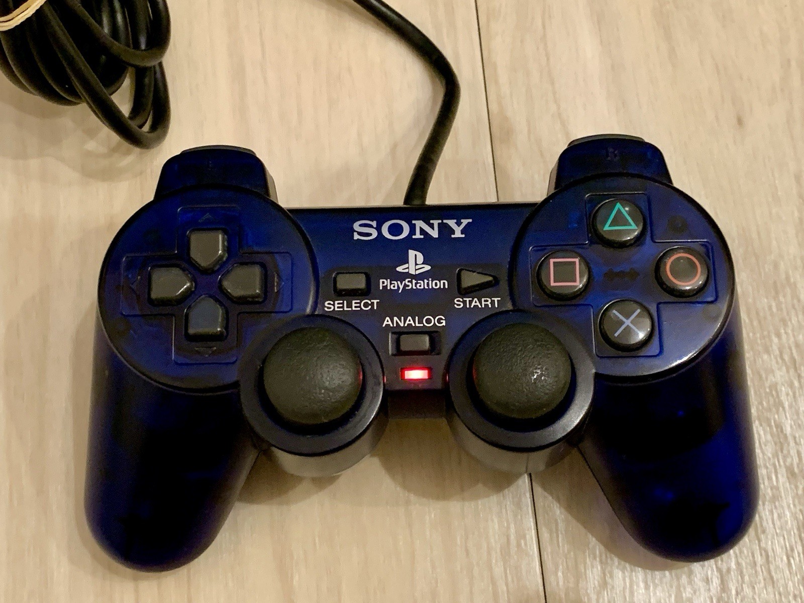 PlayStation PS2 Midnight Blue Controller DualShock2 OEM SCPH-10010 – Tested