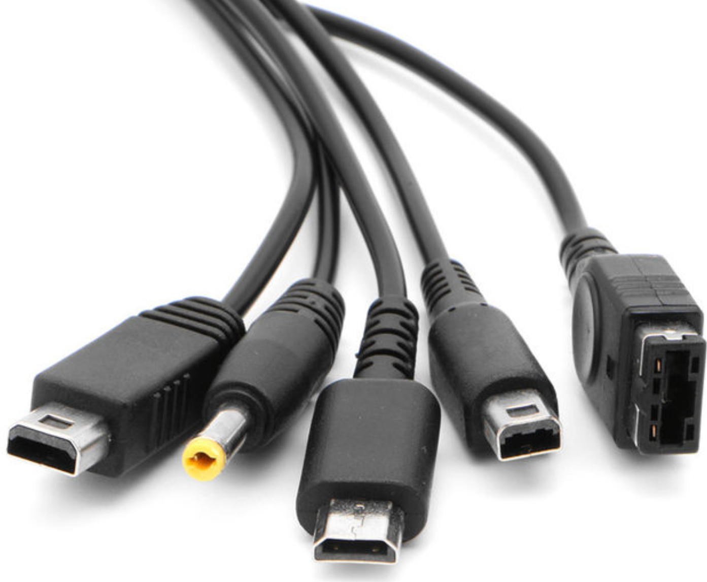 5 In 1 USB Charger Cable Multi Function Charging Cord Compatible For Games