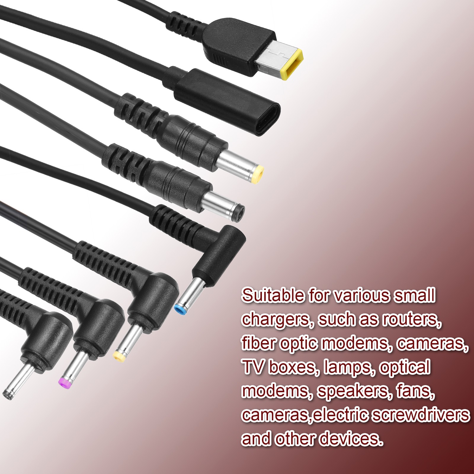 4.9FT USB C to DC PD Power Fast Charging Cable, 6.5mmx1.4mm 65W/20V(Black)