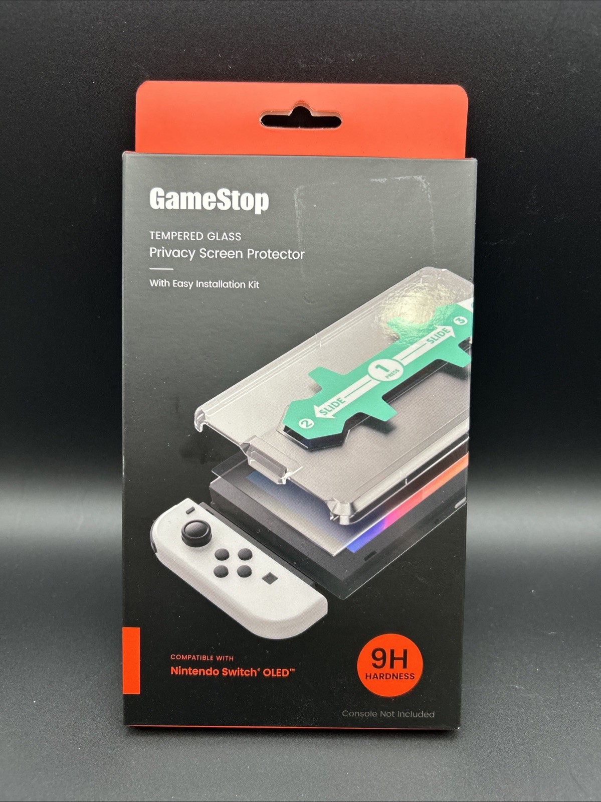 GameStop Nintendo Switch OLED Privacy Screen Protector Tempered Glass 9H NEW
