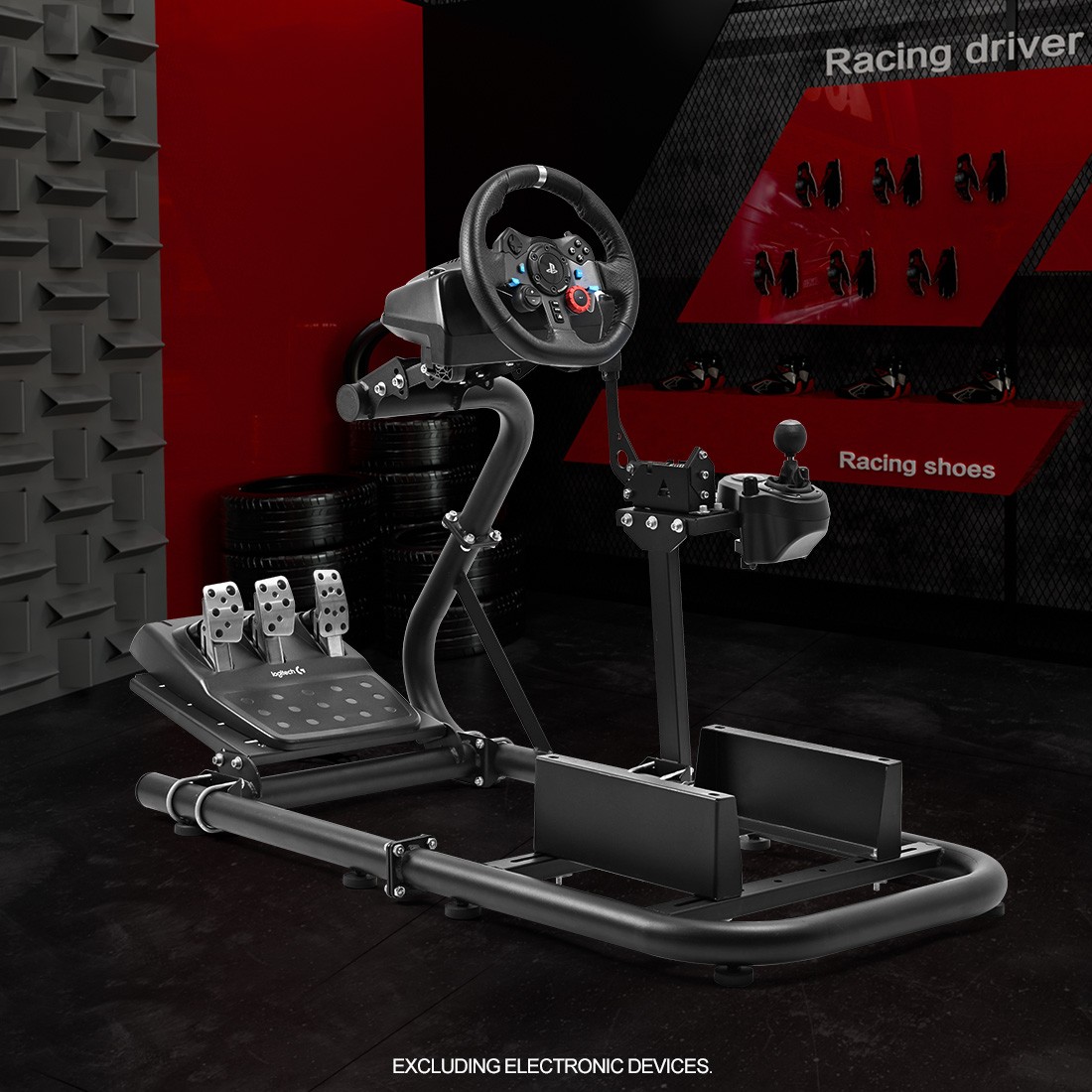Zootopo Racing Simulator Cockpit Wheel Stand Fit Logitech G920 G923 Fanatec CSL