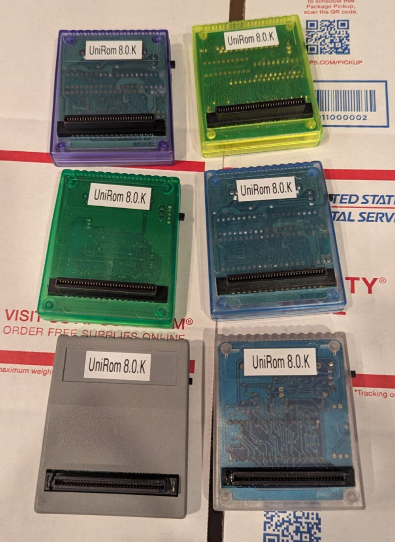 Playstation 1 UniRom 8.0.K Cart for Parallel Port