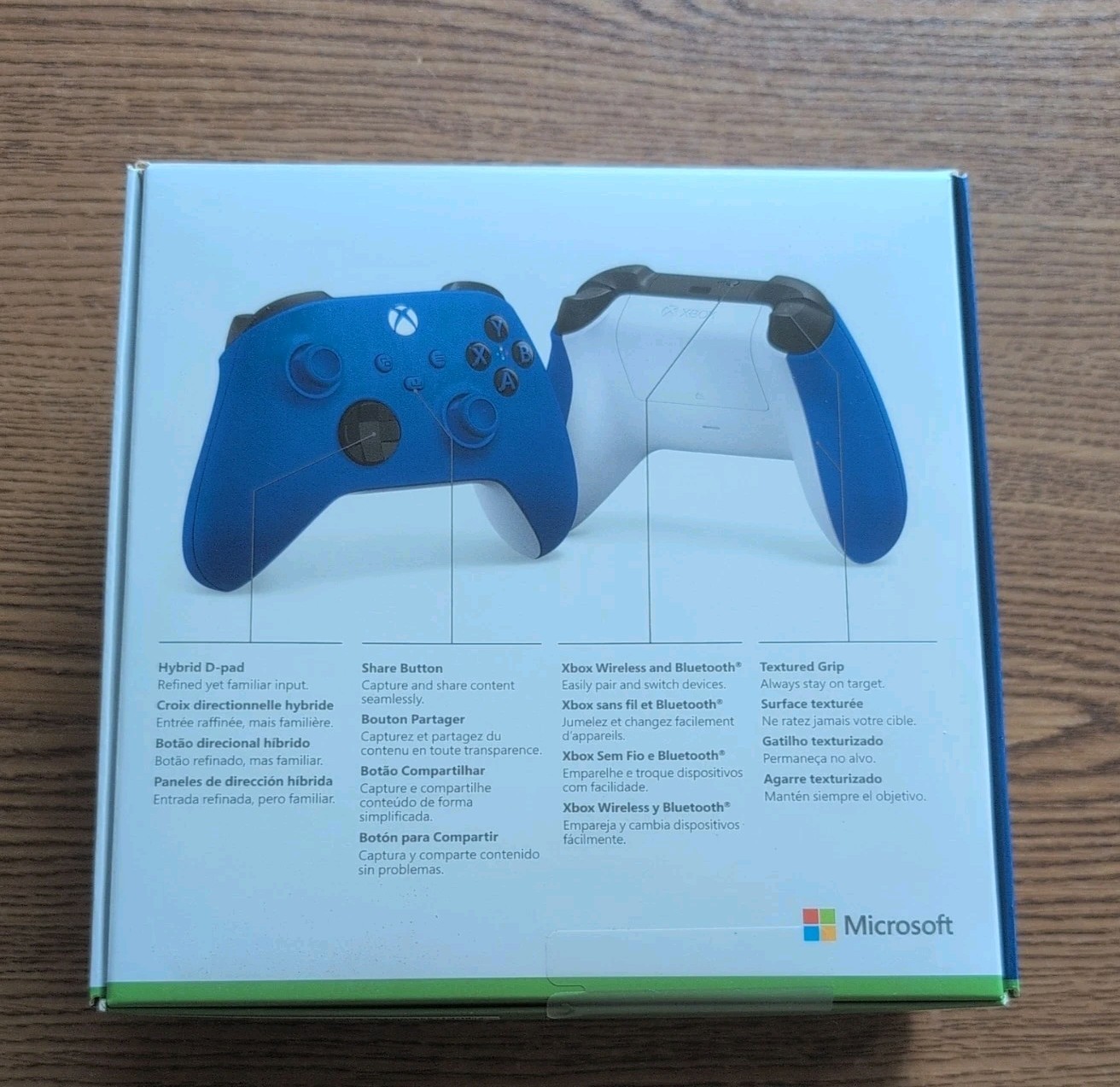 Microsoft Xbox Wireless Controller – Blue (QAU-00065) in box. never been open