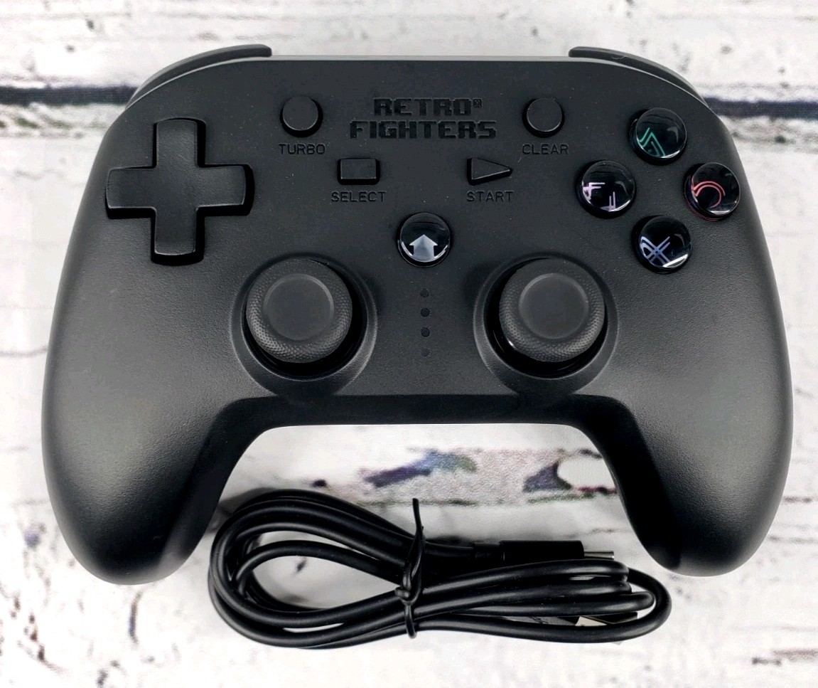 Retro Fighters Defender Wireless Gamepad Controller for PS3, PS4, PC – Black