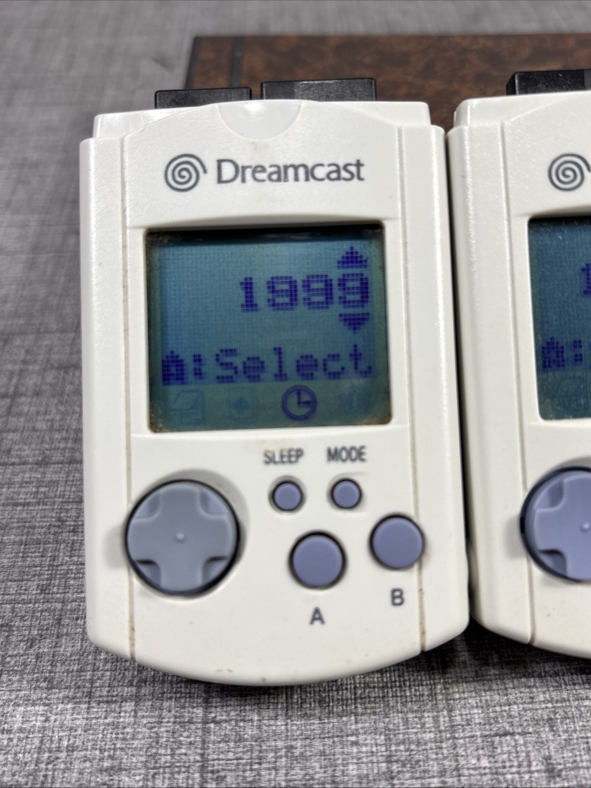 2 Official Sega Dreamcast VisualMemory Unit VMU US ENGLISH VERSION! New Battery