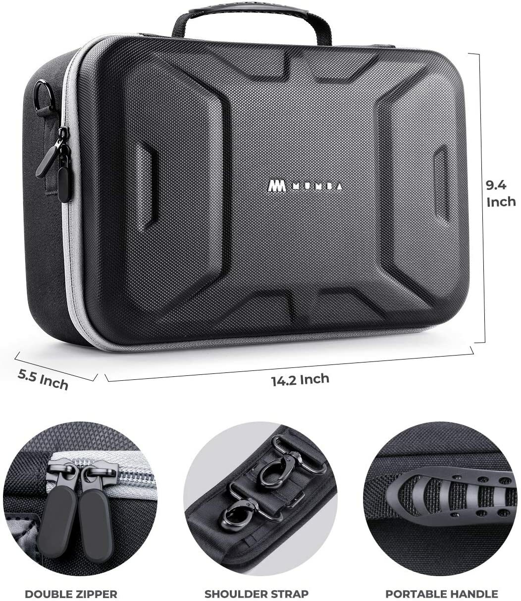 Mumba For Nintendo Switch Carrying Case Large Capacity Hard Travel Friendly Bag