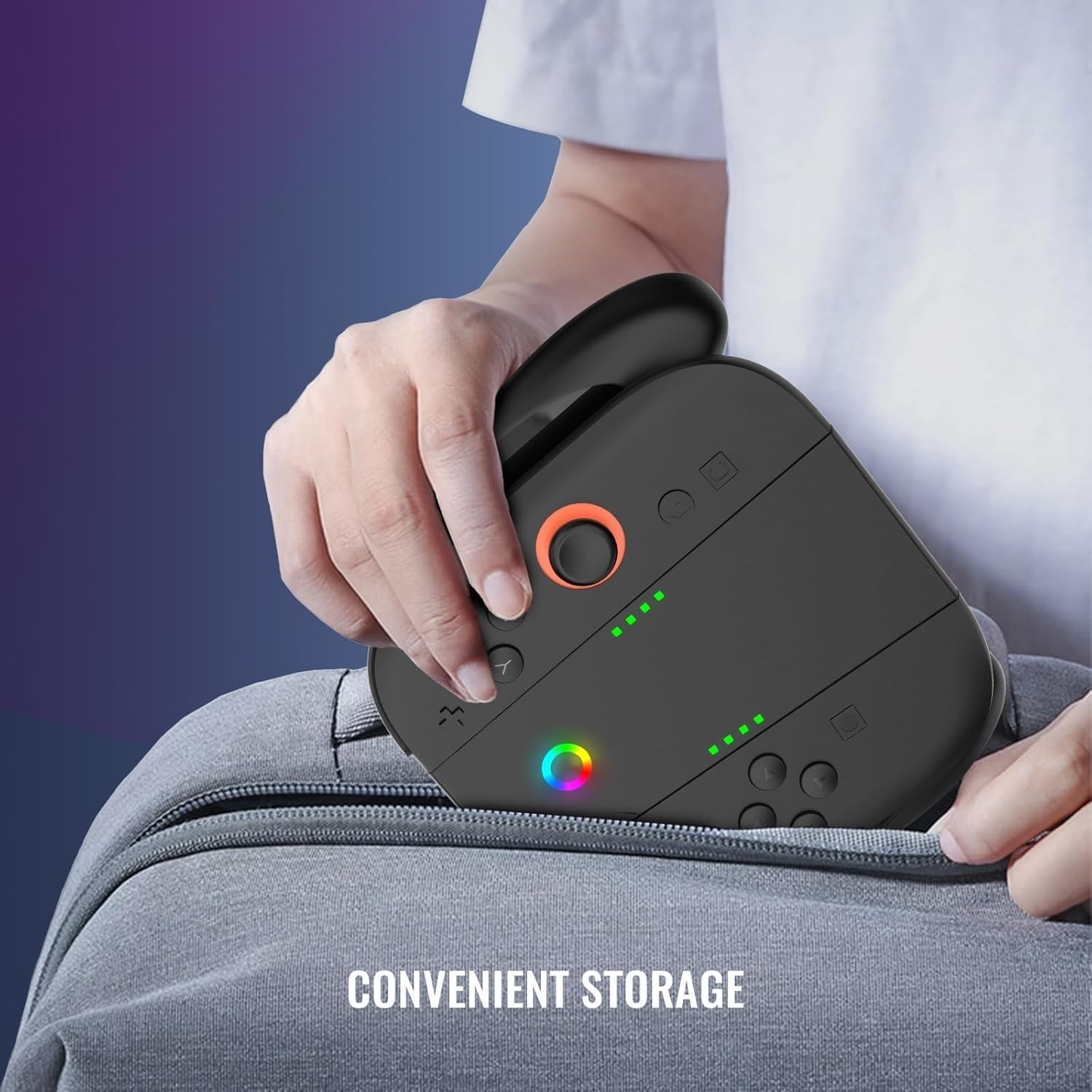 Lightweight Portable Joy-Con Charging Grip for Switch 2 & OLED – Magnetic & Fast