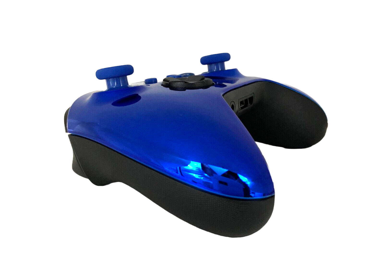 Custom Microsoft Xbox Series X / S Controller – Glossy Chrome Blue