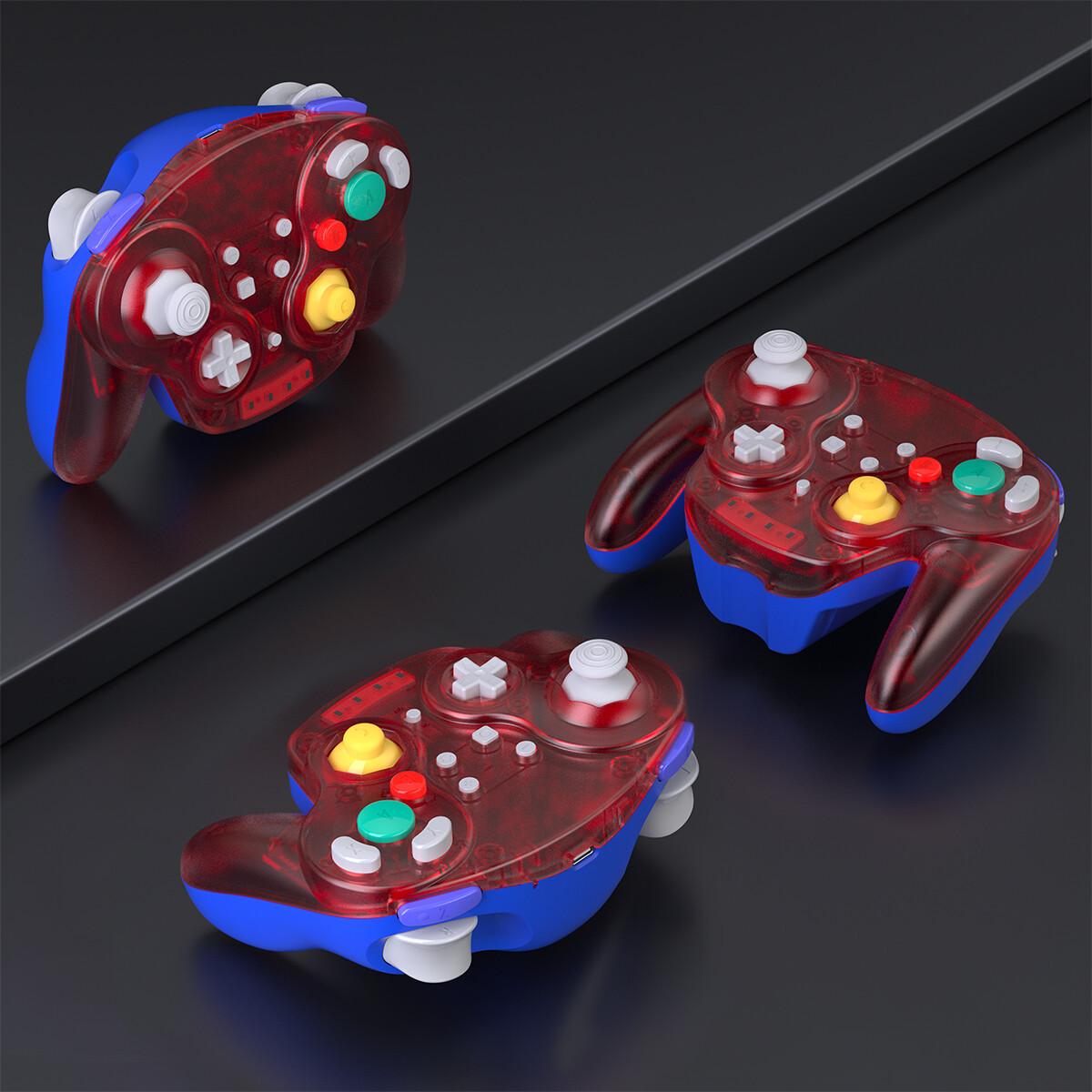 Wireless Gamecube NGC Controller w/ Rumble for Nintendo Gamecube Rechargeable