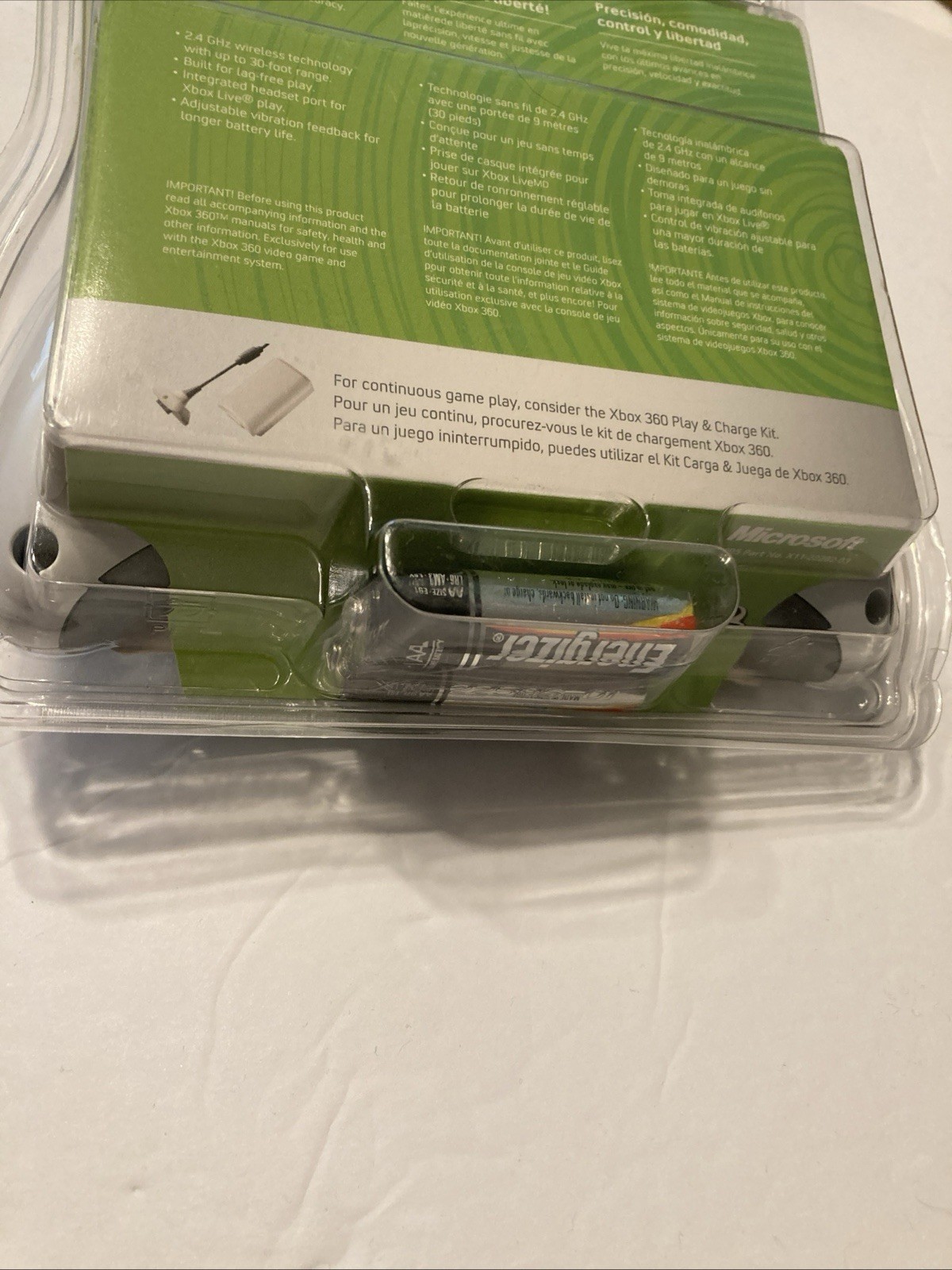 Microsoft Xbox 360 OEM Wireless White Controller 84F-00001