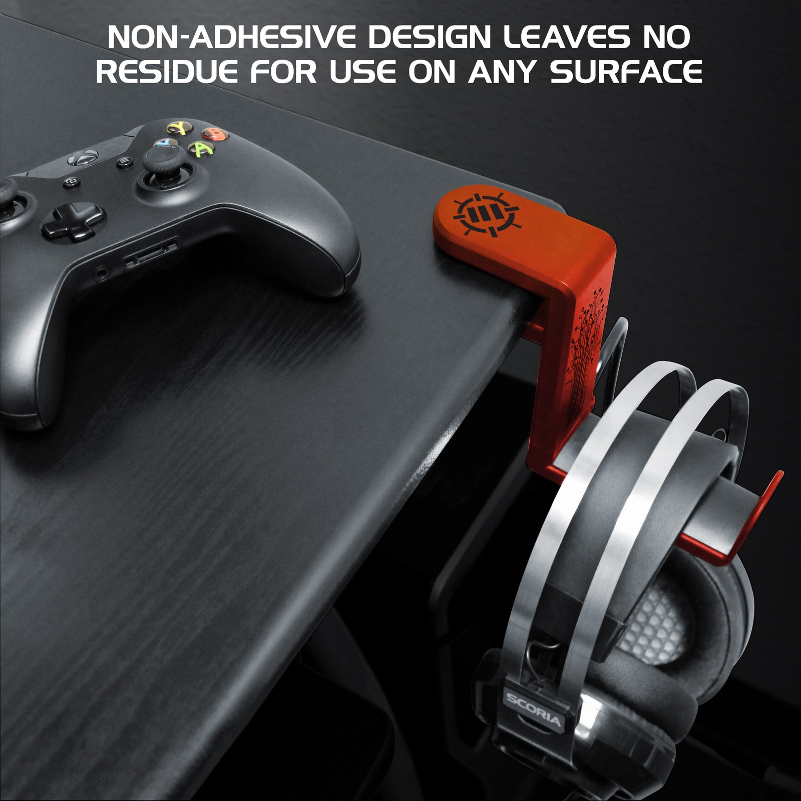 Gaming Headset Holder Hanger Mount by ENHANCE – Adjustable Under Desk Design