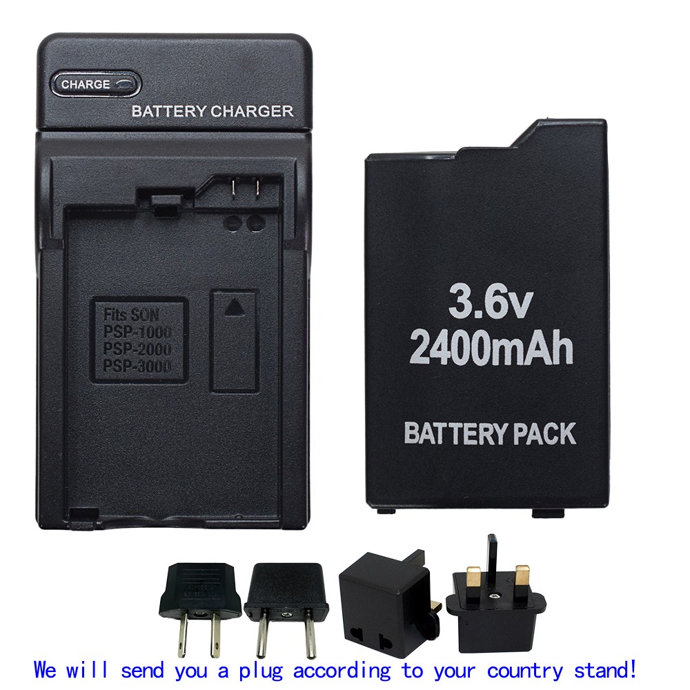 Rechargeable Battery or charger for Sony PSP-110 PSP-1001 PSP 1000 Fat New 3.6V