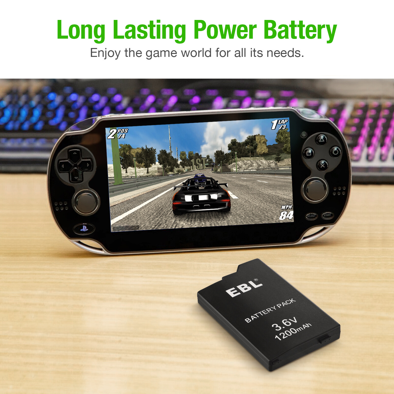 1200mAh Replacement Battery Pack For Sony PSP 2000 2001 2006 3000 3001 3006