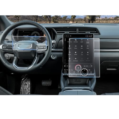 2Pcs Matte Anti Glare for 2025 2026 2Pcs for 2025 Terrain(15″ Navi & 11″ Dash)