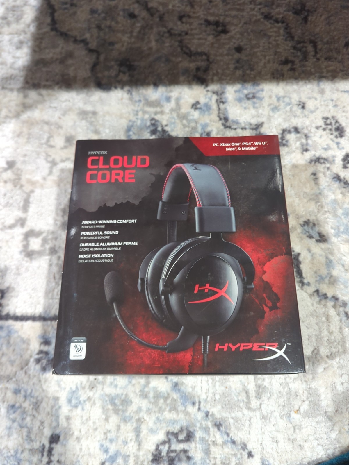 Kingston HyperX Cloud Core Black/Red Headband Headsets for Multi-Platform