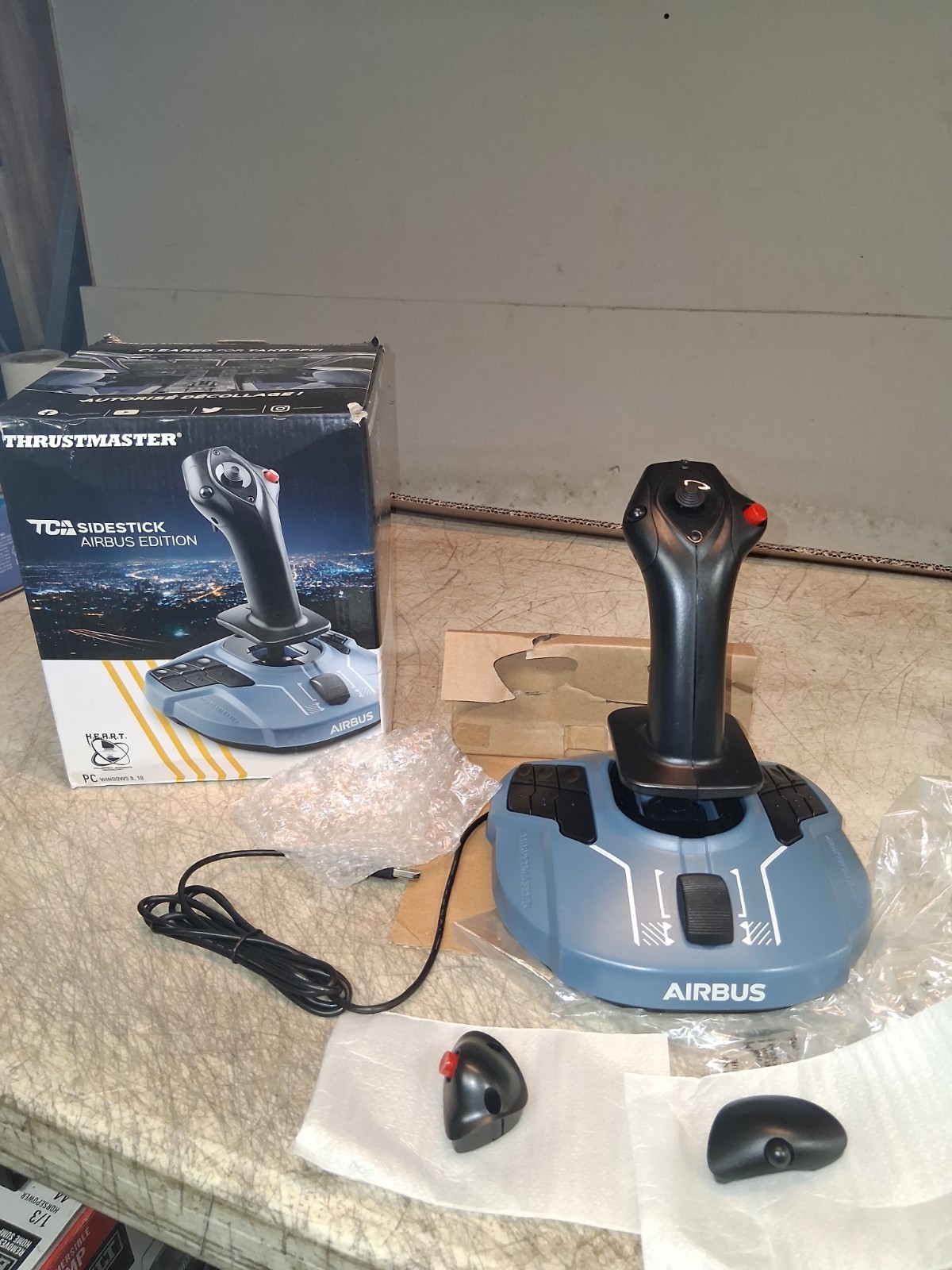 Thrustmaster TCA Sidestick Airbus Edition Flight Stick For PC – Open Box
