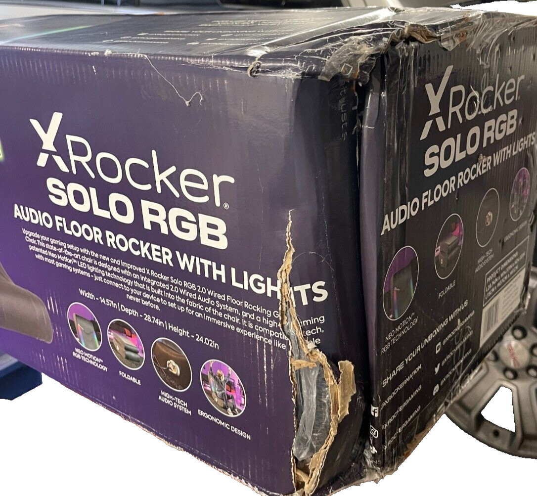 XRocker Solo RGB Audio Floor Rocker With NEO Lights game chair