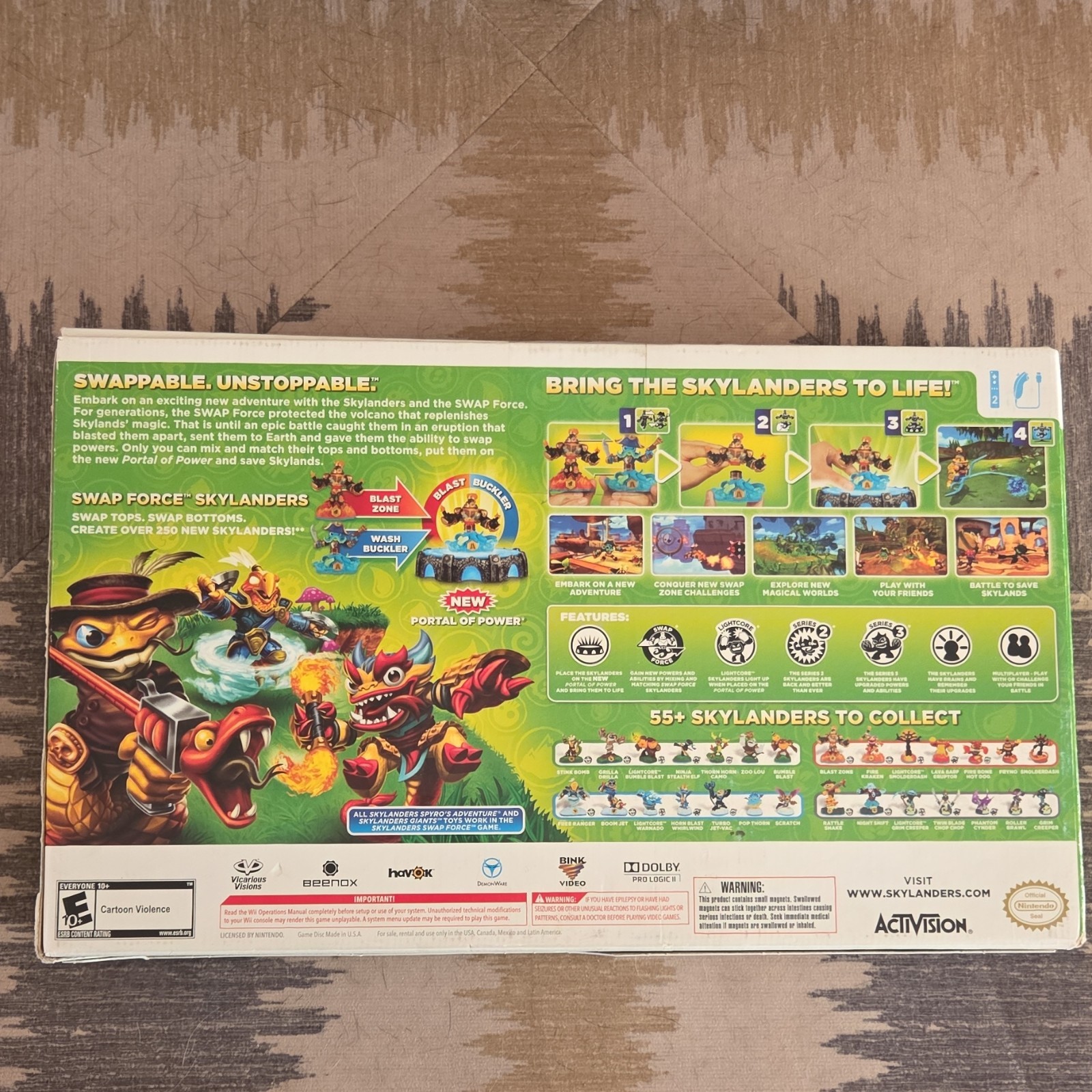 Activision Skylanders SWAP Force Starter Pack Wii – Blast Zone, Wash Buckler
