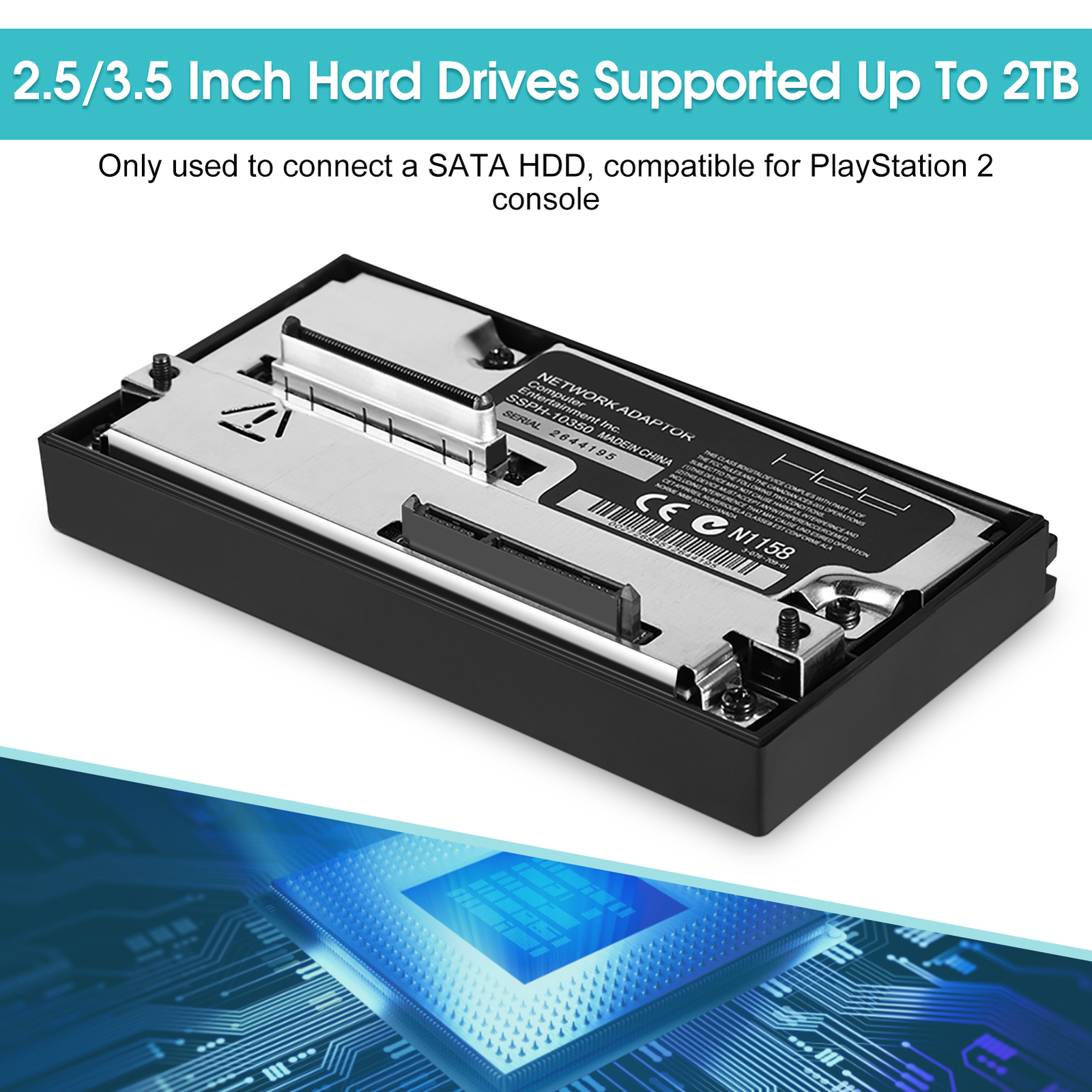 Expansion Game Interface HDD Adapter Gamestar HDD Adaptor For PS2 No Id Fit