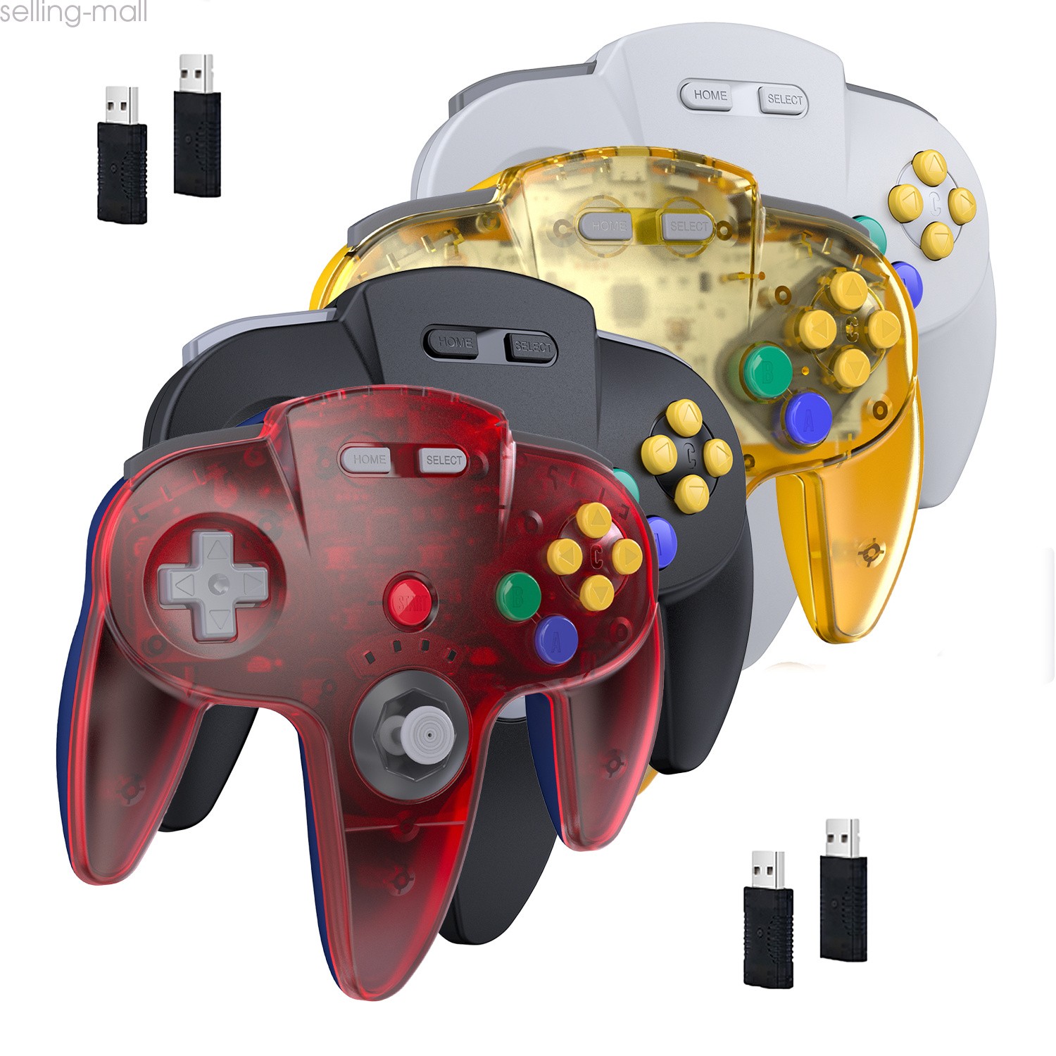 USB Wireless/Wired SNES/NES/N64 Controller for PC Mac Raspberry Pi Retropie