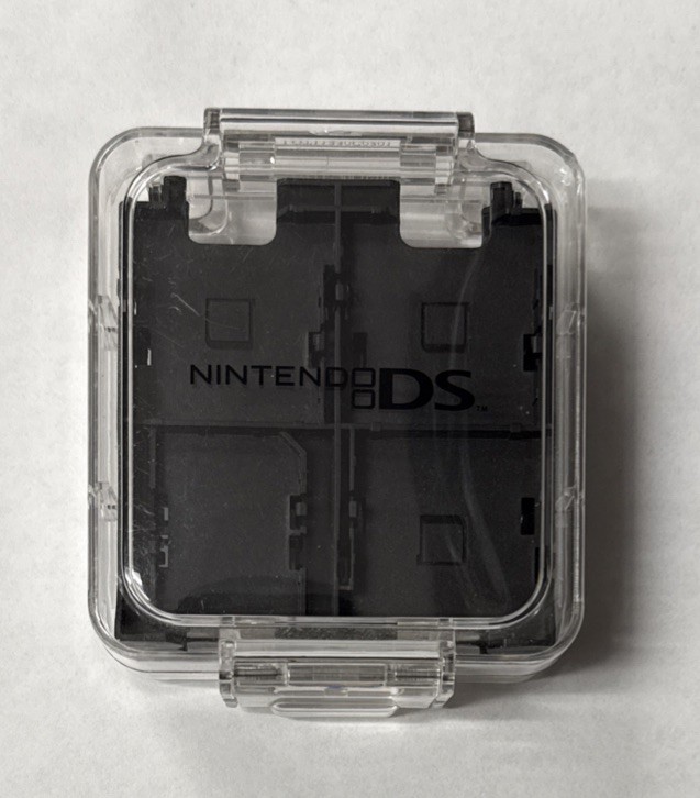 Genuine Nintendo 16-in-1 Game Hard Case DS Cartridge Holder Clear & Black