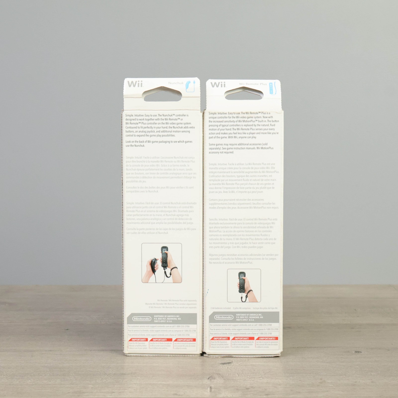Nintendo Wii Motion Plus Remote (Built In) 2010 New Sealed OEM Black + Nunchuk