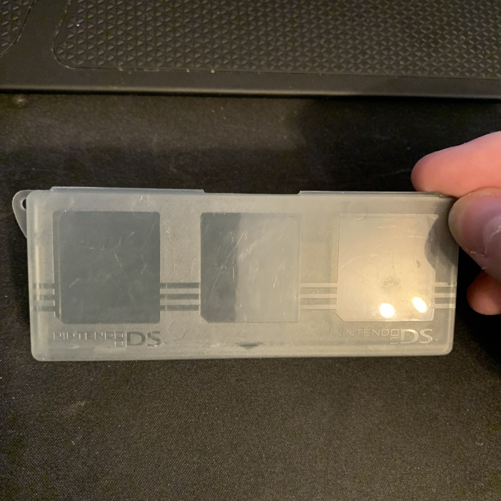 Nintendo DS Game Cartridge Case Holders OEM Smoke Clear/Gray