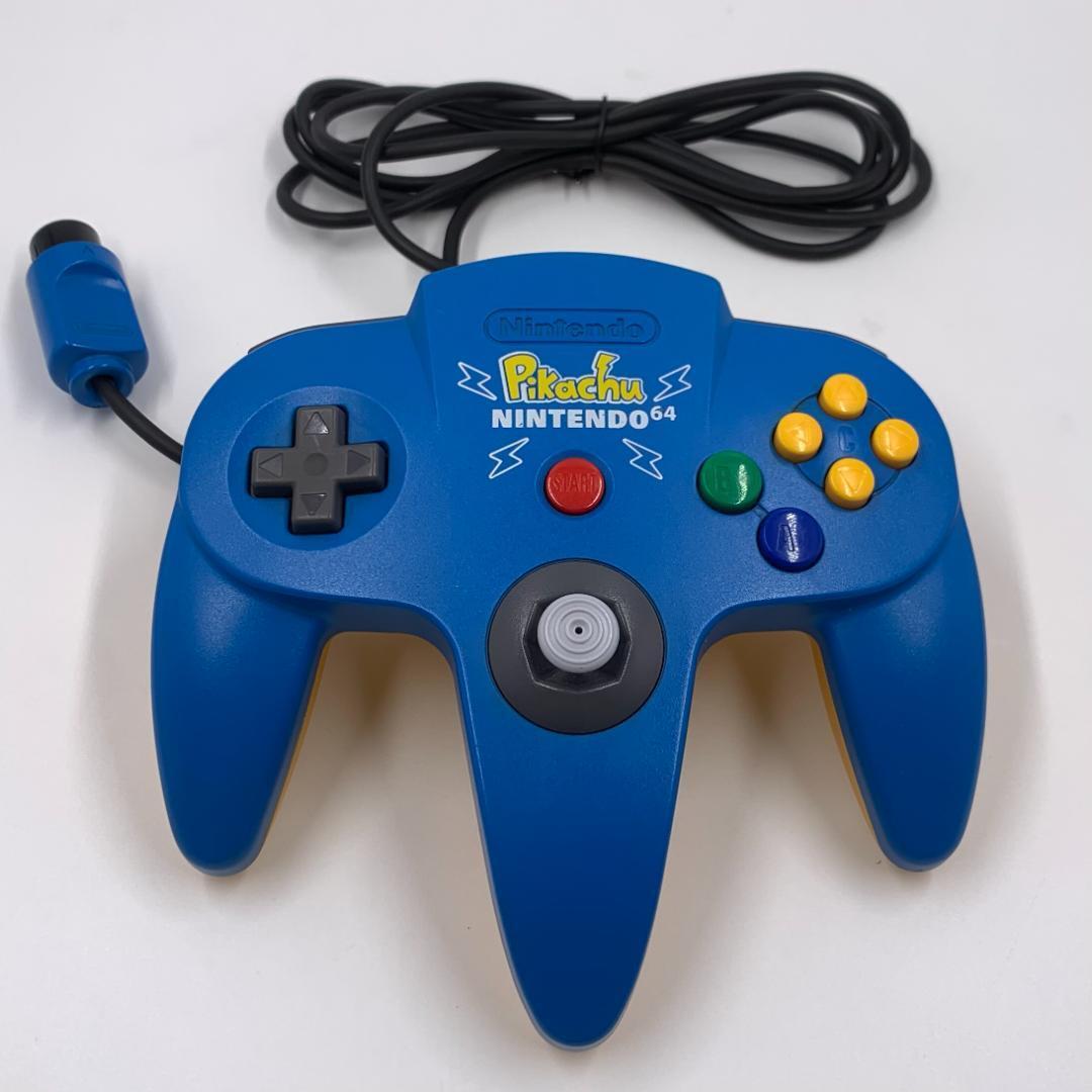 Nintendo 64 Controller Pikachu Pokemon N64 Blue Yellow NUS-005 Limited Tested