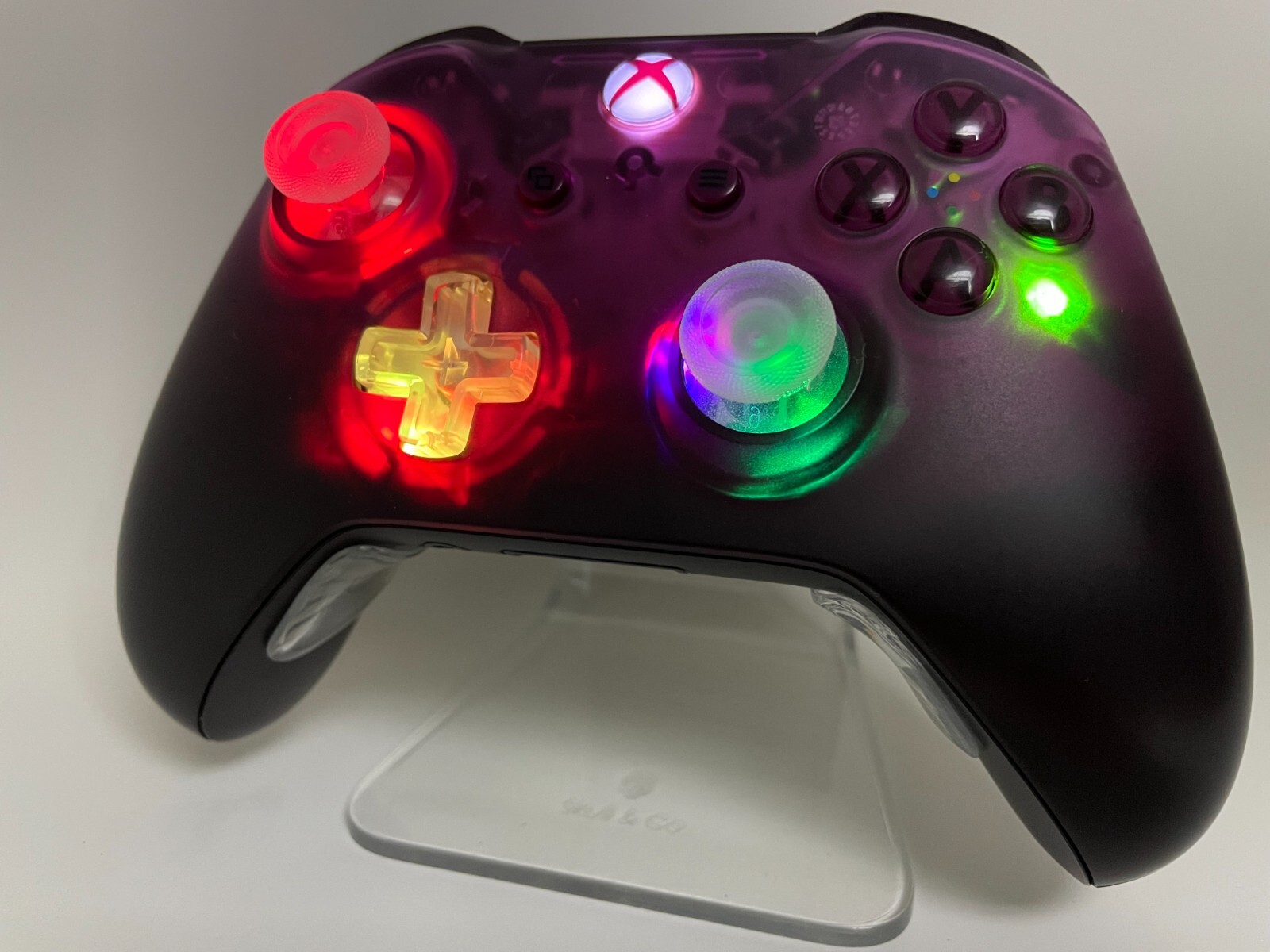 Microsoft Xbox One Controller – Phantom Magenta – w custom LED mod – Great GIFT