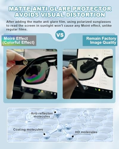 2Pcs Matte Anti Glare for 2025 2026 2Pcs for 2025 Terrain(15″ Navi & 11″ Dash)