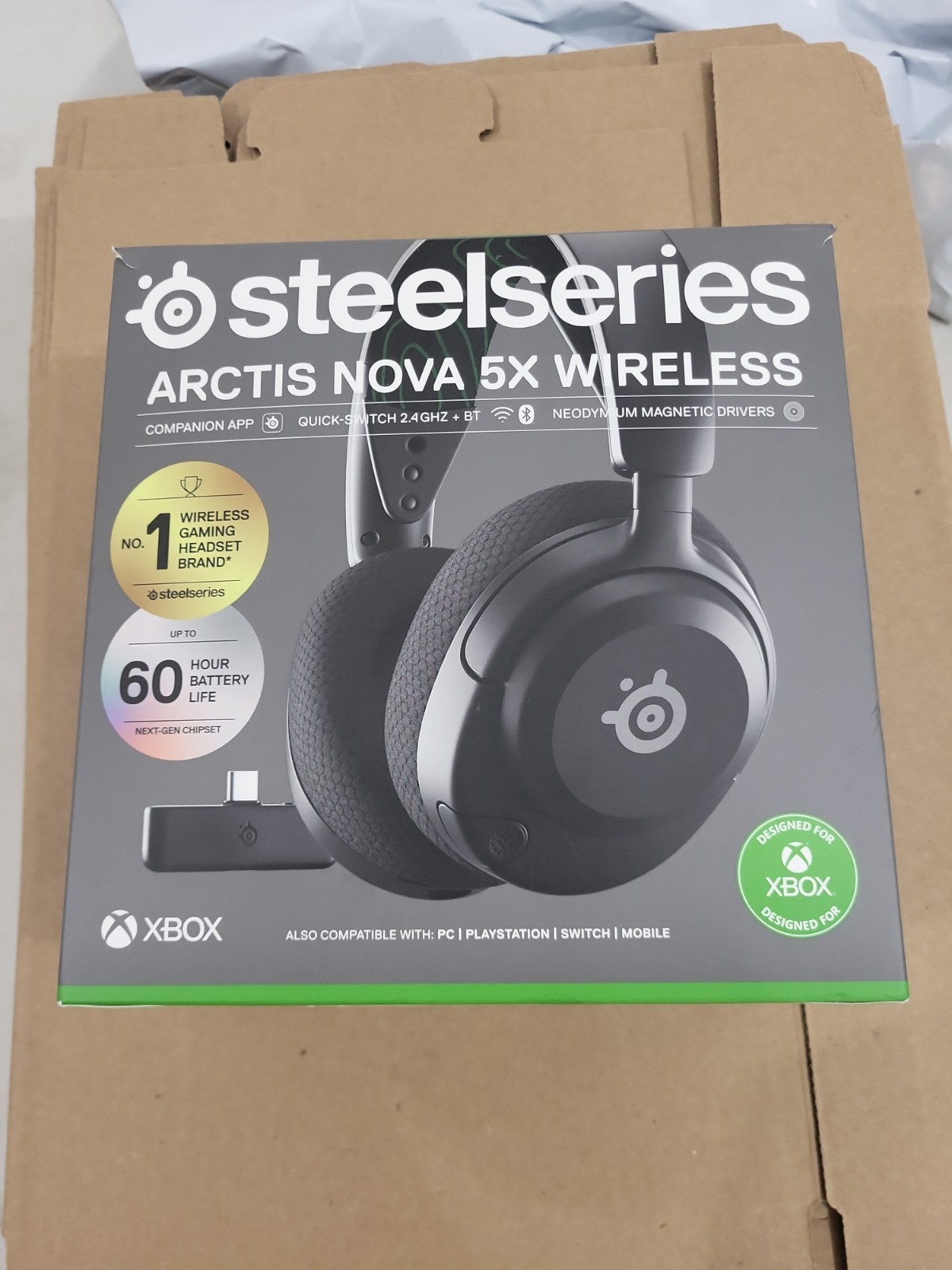 SteelSeries Arctis Nova 5X Wireless Gaming Headset — Xbox, PC, PlayStation, Nint