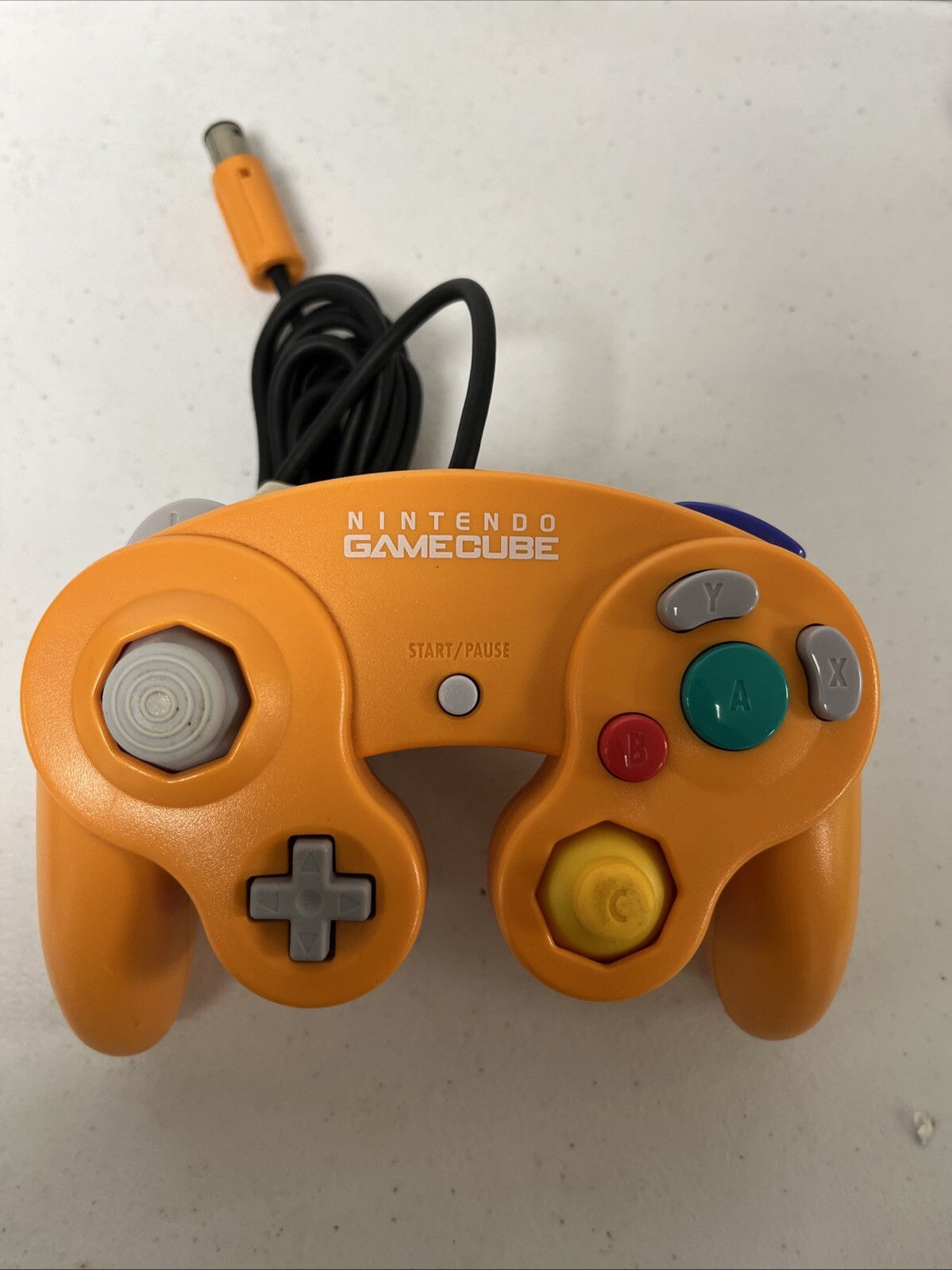 Official OEM Nintendo GameCube Controller Spice Orange DOL-003 Tested Working