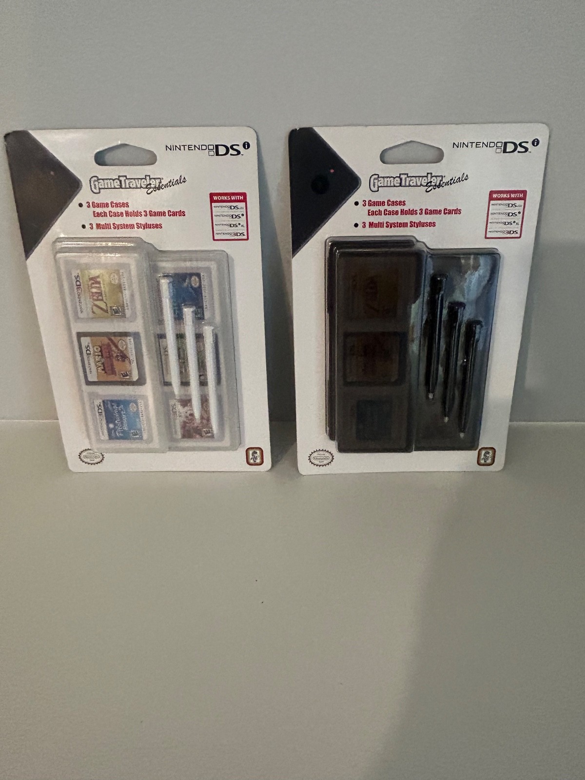 Nintendo DS Game Traveler Essentials 3 Styluses 3 Game Card Cases NDS31 DSi Lite