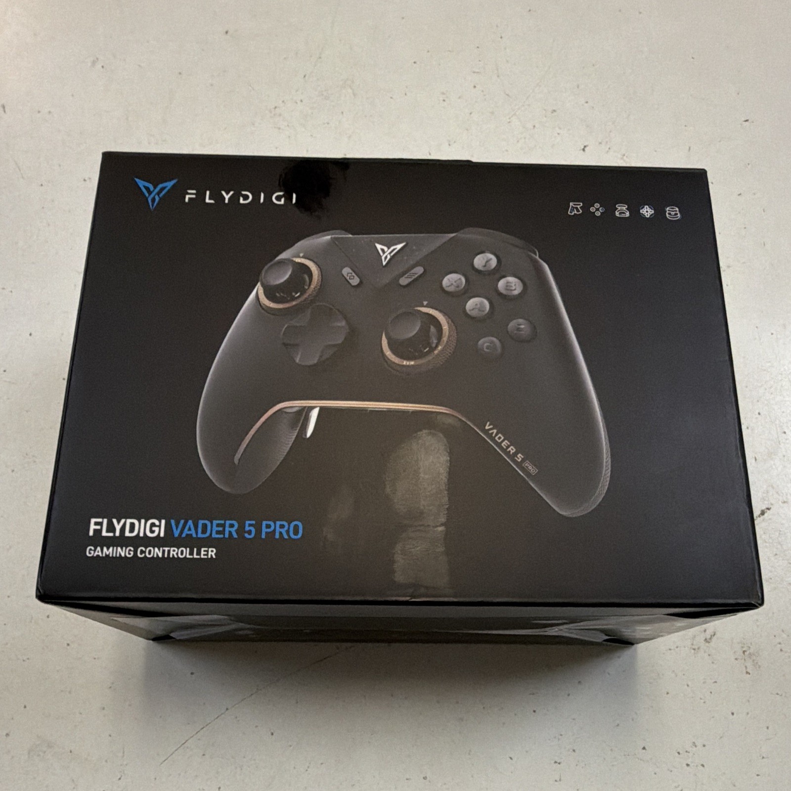 Flydigi Vader 5 Pro Wireless/Wired Controller PC Android Black/Gold USB Dongle