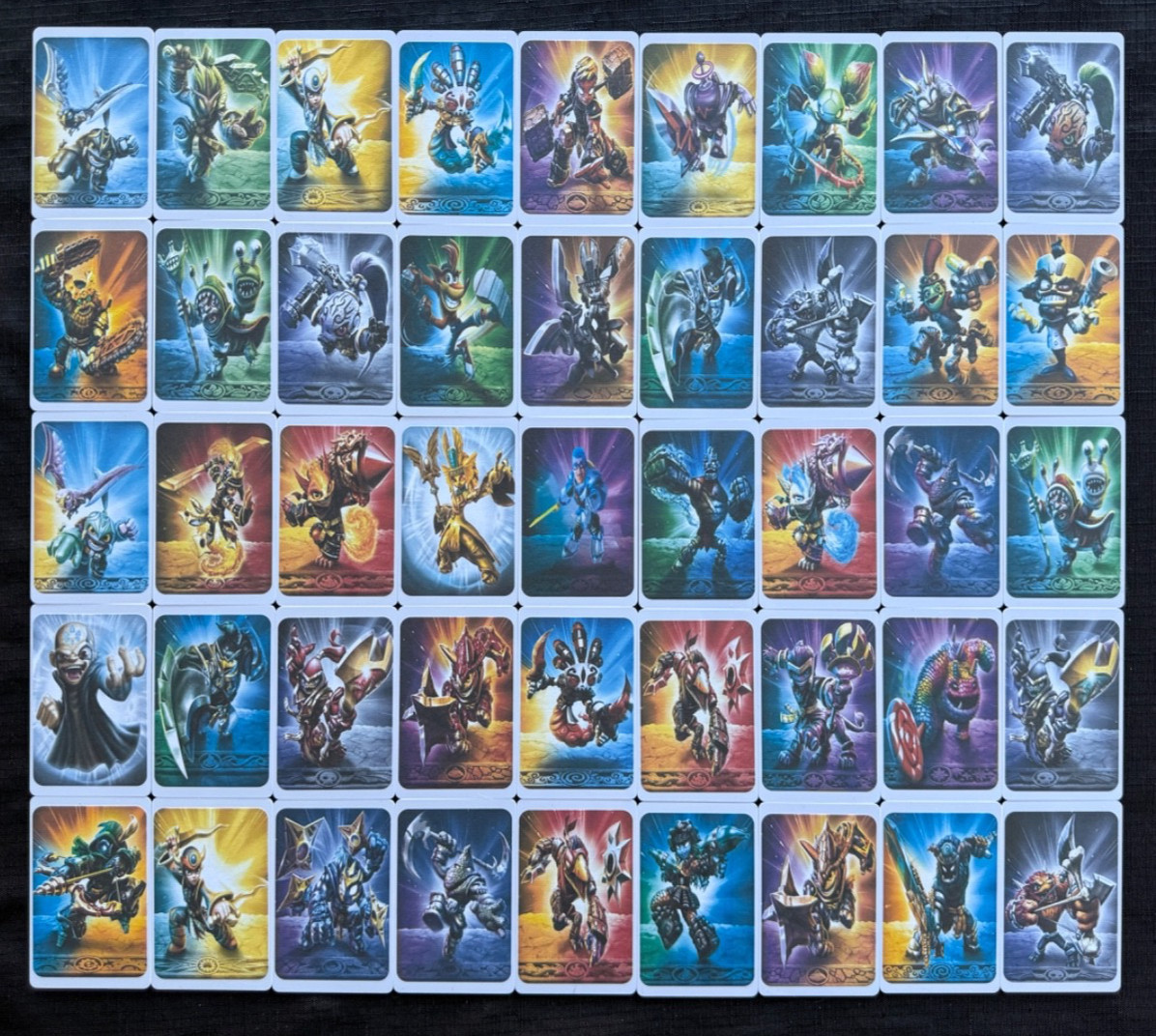 Skylanders Imaginators Complete Set Of 45 Sensei & Villains NFC Cards / Variants