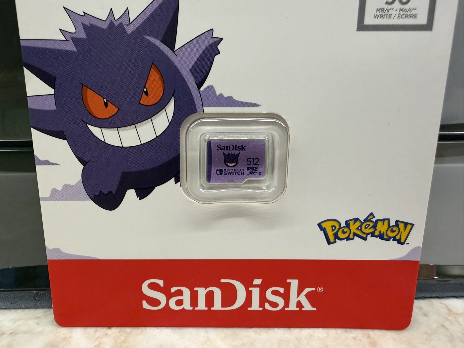 SanDisk 512GB Micro SD microSDXC Memory Card Nintendo Switch Pokemon Gengar