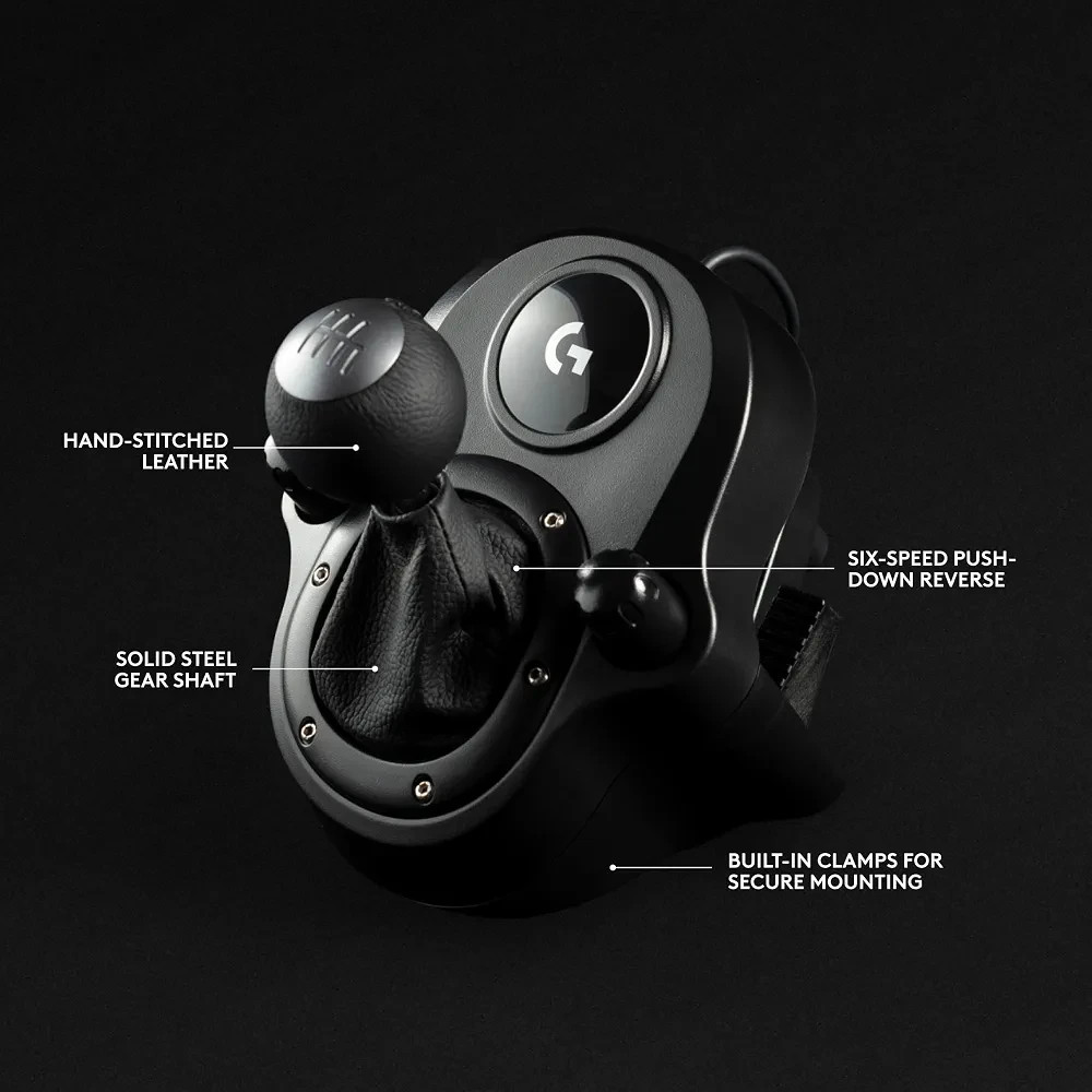 Logitech – G920 Driving Force Racing Wheel, Shifter, and Pedals for Xbox & PC