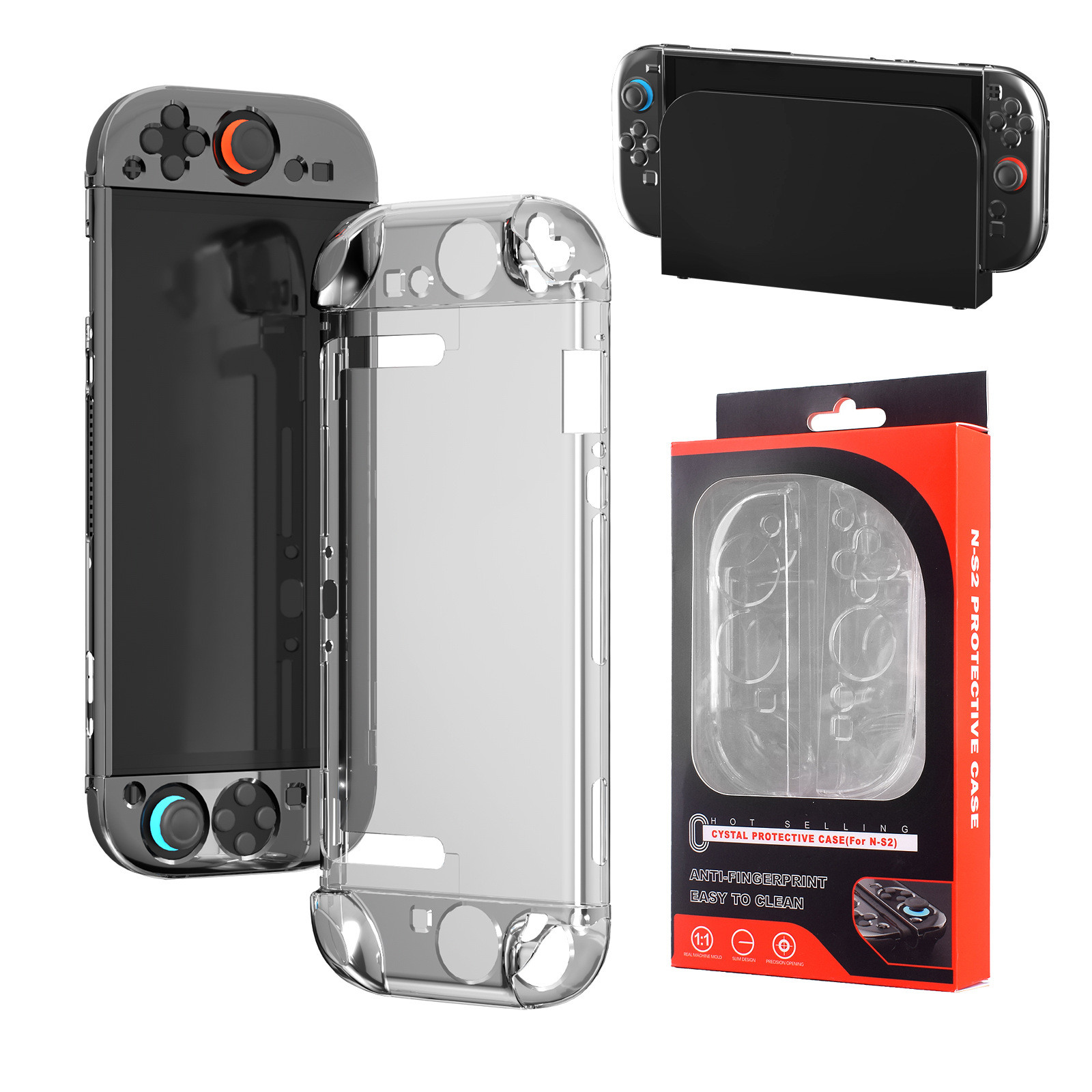 Crystal Clear Protective Case For Nintendo Switch 2 / N-S2 Hard Shell Cover