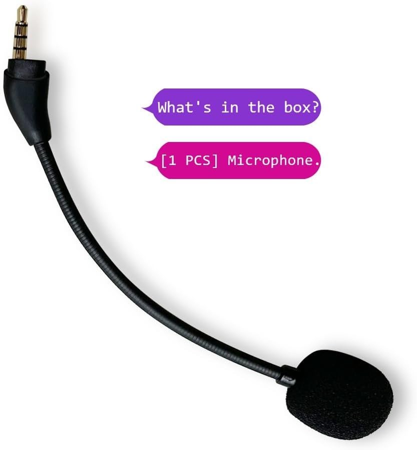 Noise Reduction Replacement Microphone for HyperX Cloud III Gaming Headset