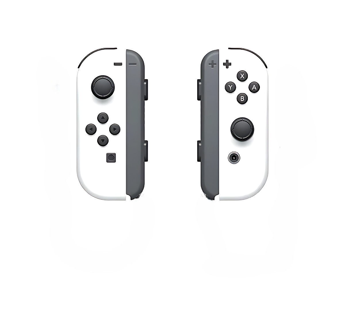 HACAJAWLR Nintendo OLED Joy Con Controller White (No Straps)