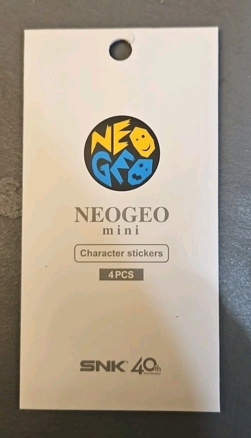 NEO GEO mini – Random Characters Stickers – 4 PCS Set 105x45mm SNK Official