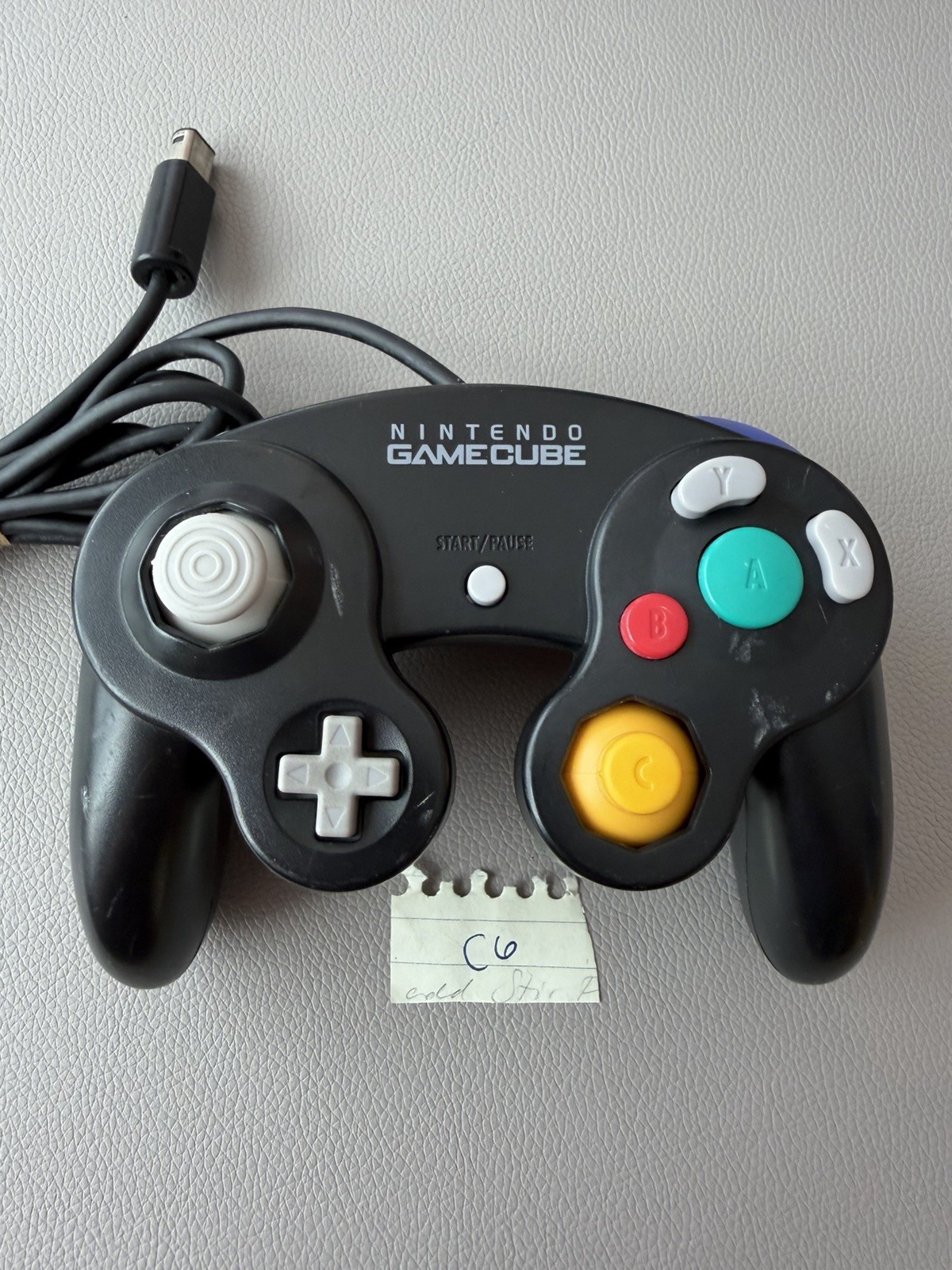 OEM Nintendo GameCube Controller Authentic Tested Tight Stick Clean Black GC