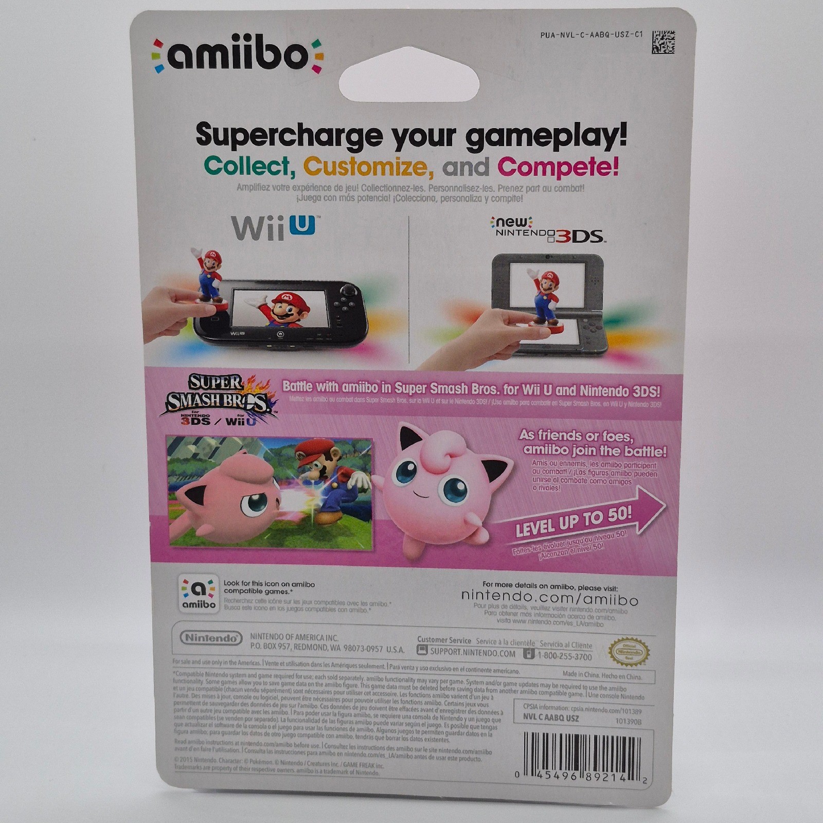 Jigglypuff Amiibo Nintendo Super Smash Bros Series Brand New Sealed