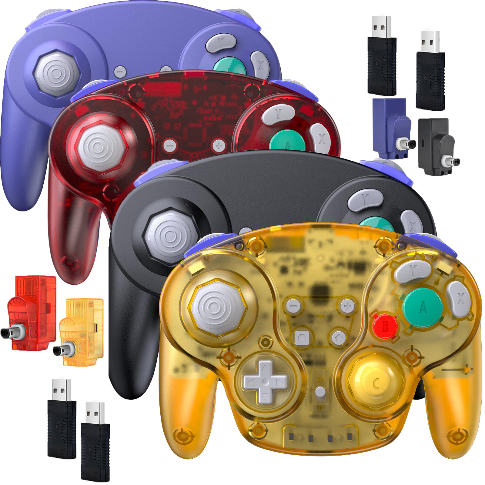 2.4G Wireless Gamecube Controller Rumble Gamepad for GameCube Wii NGC Console